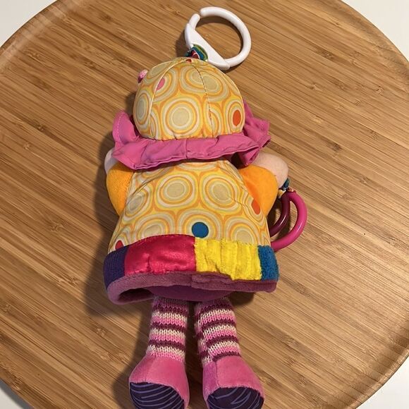 Lamaze Baby Stimulation Rattle Crackle Doll & Clip Plush Toy - Picture 3 of 11